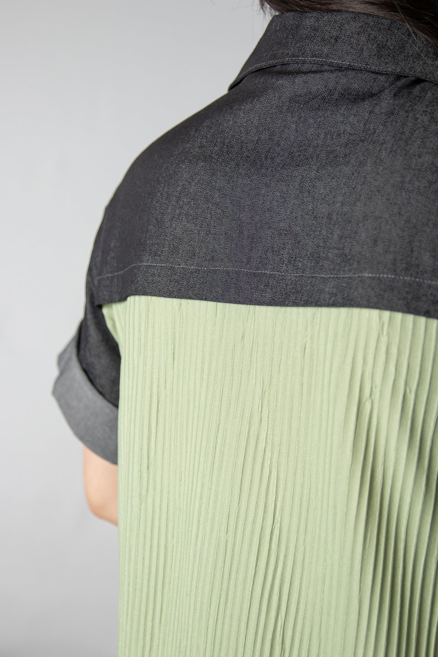 Olivia Pleated Shirt Dress (Sash Included)