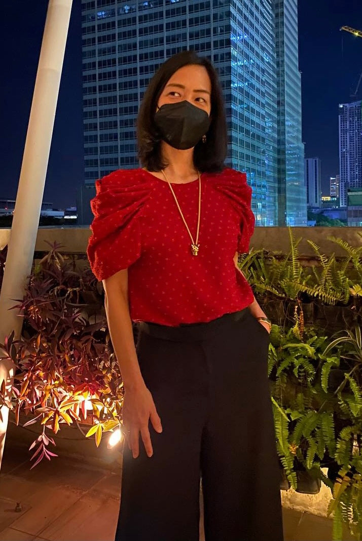 Francine (Plus Size) Dotted Embossed Top