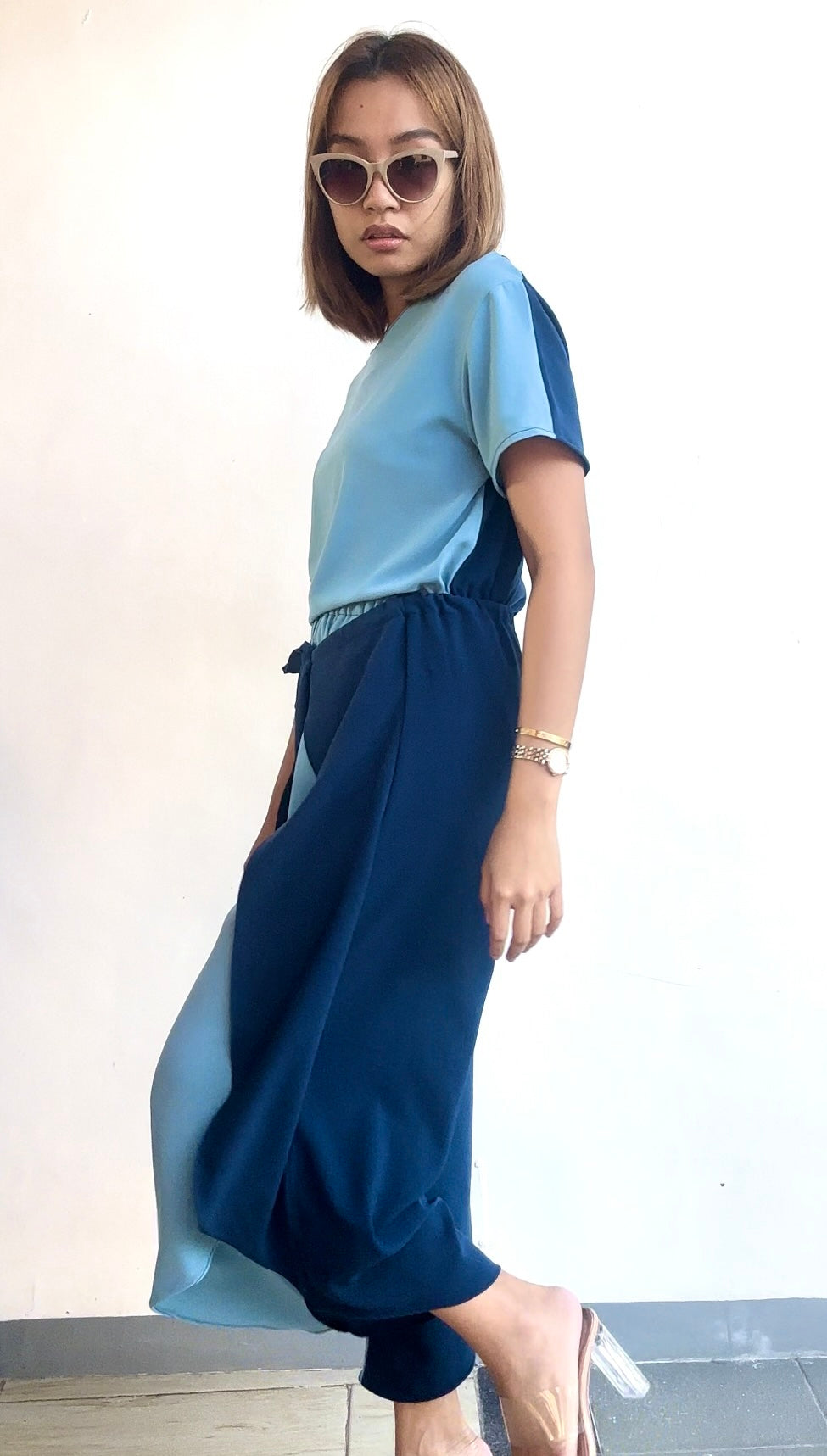 Trixie Reversible Color Block Top