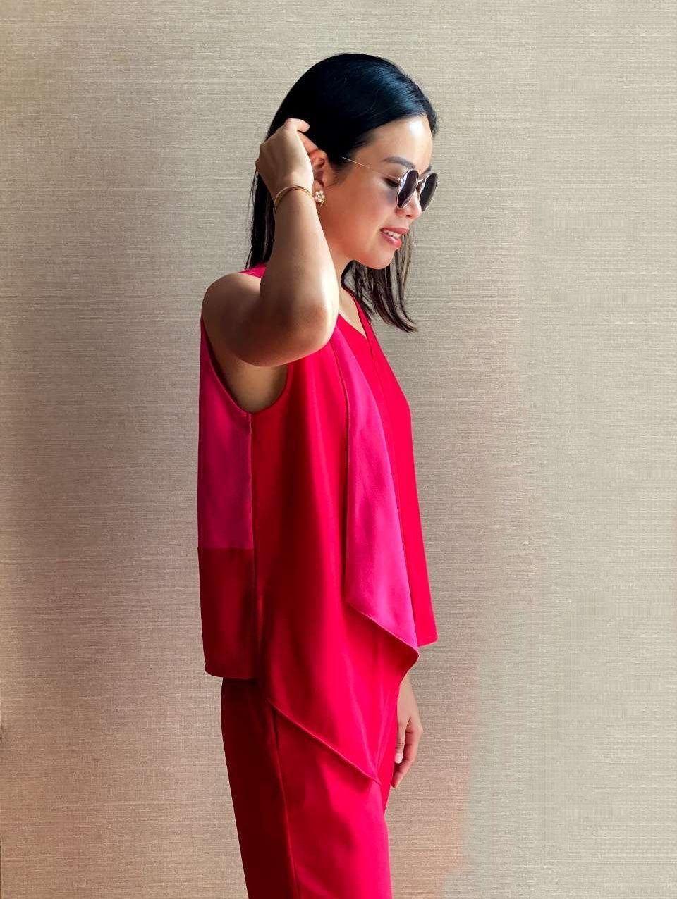Tara Sleeveless Drape Top