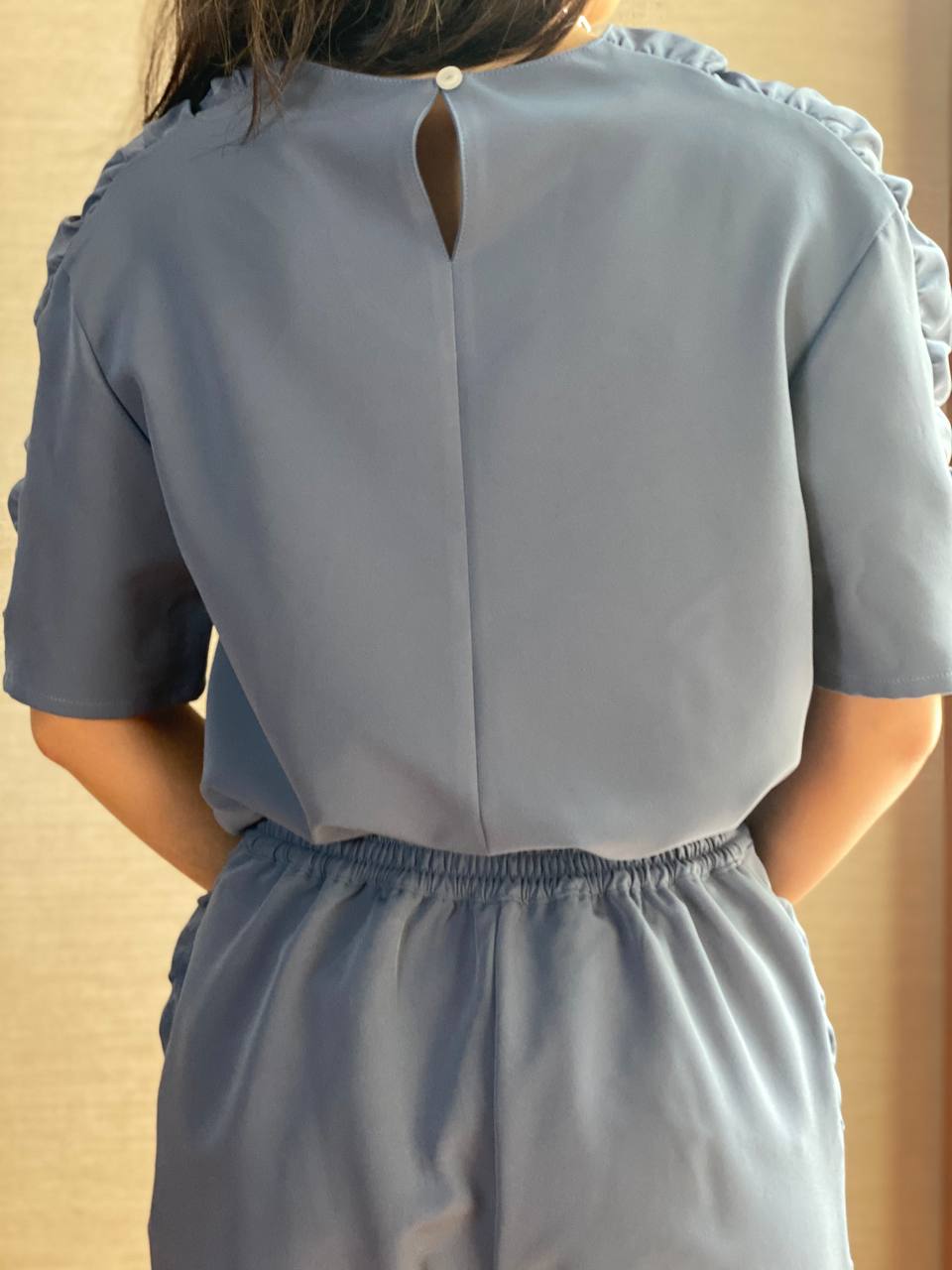 Veronica (Plus Size) Shirred Top