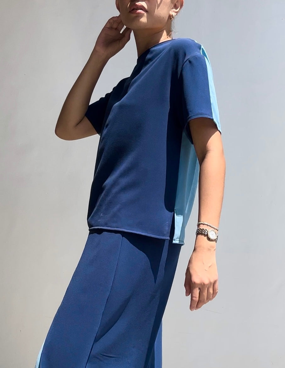 Trixie Reversible Color Block Top