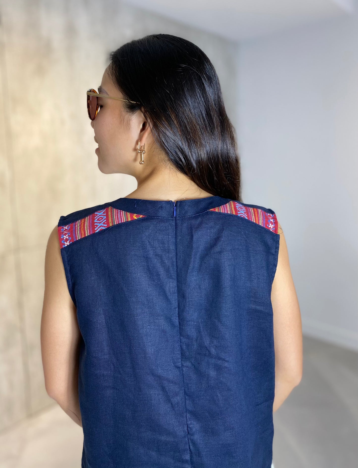 Pippa Ethnic Sleeveless Top