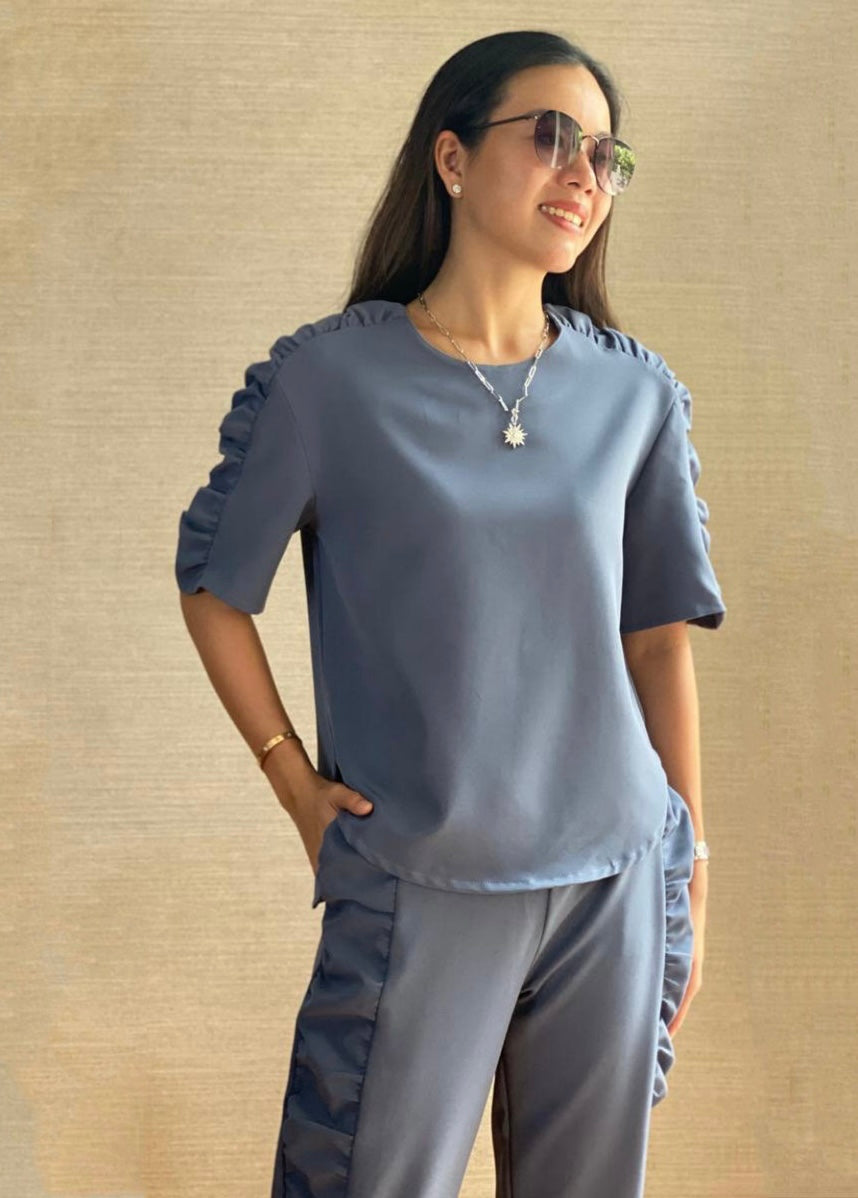 Veronica (Plus Size) Shirred Top