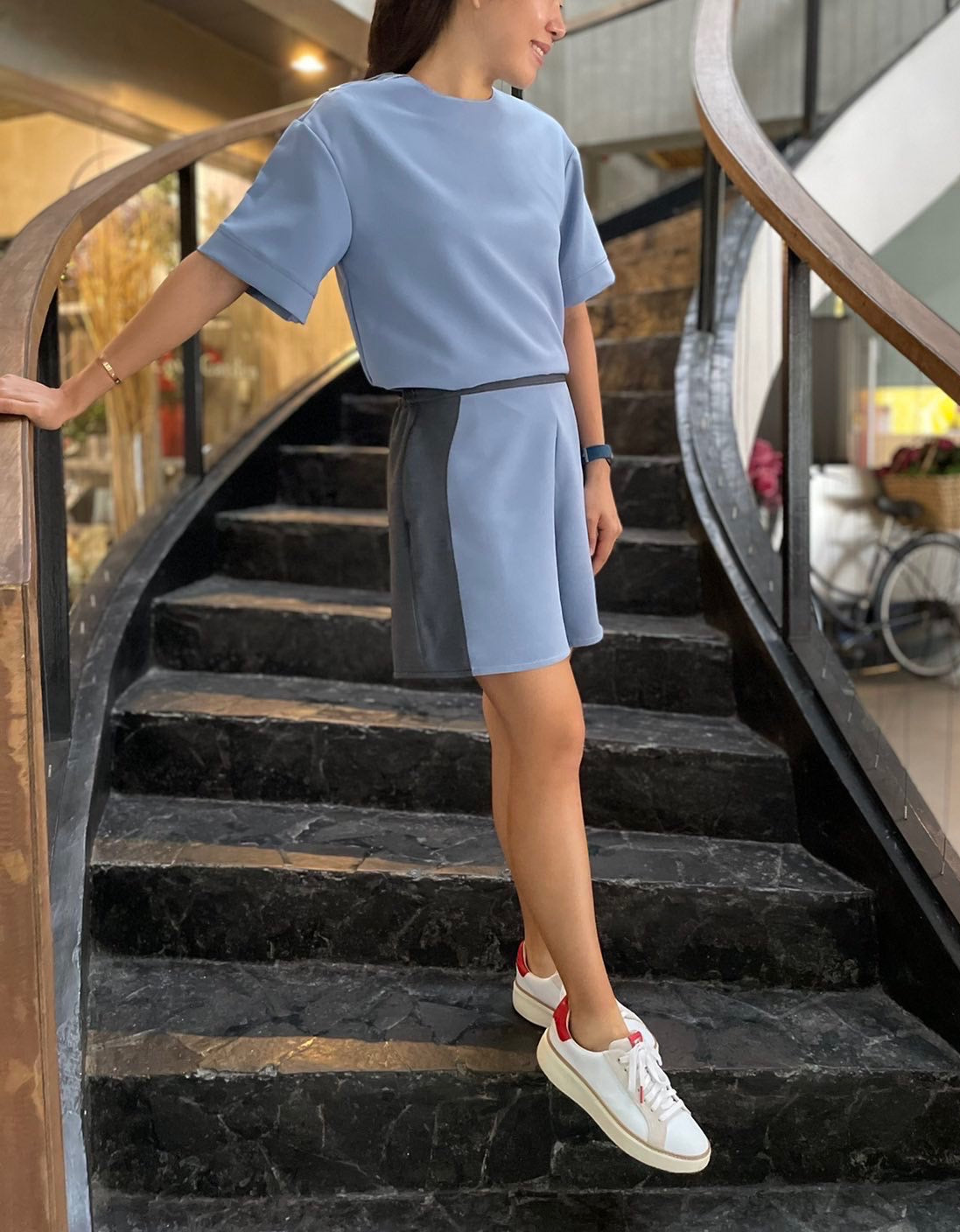 Mikaela Panel Mid-length Shorts