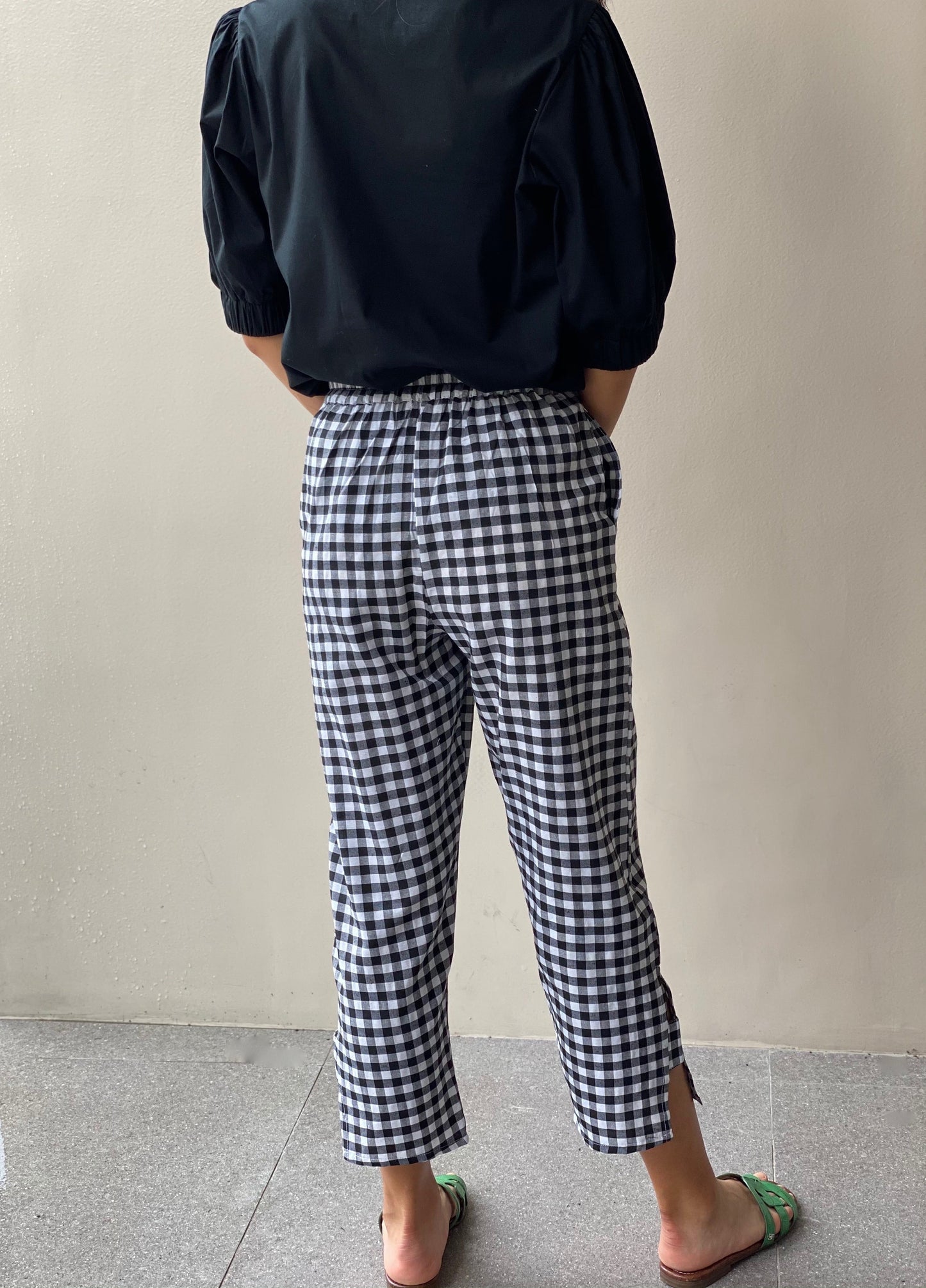 Rica Inverted V-hem Tapered Pants