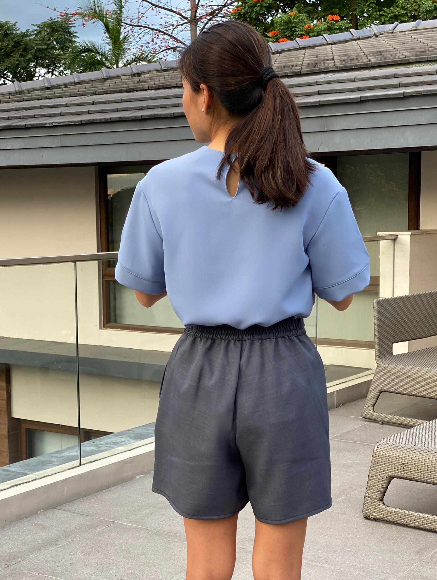 Mikaela Panel Mid-length Shorts