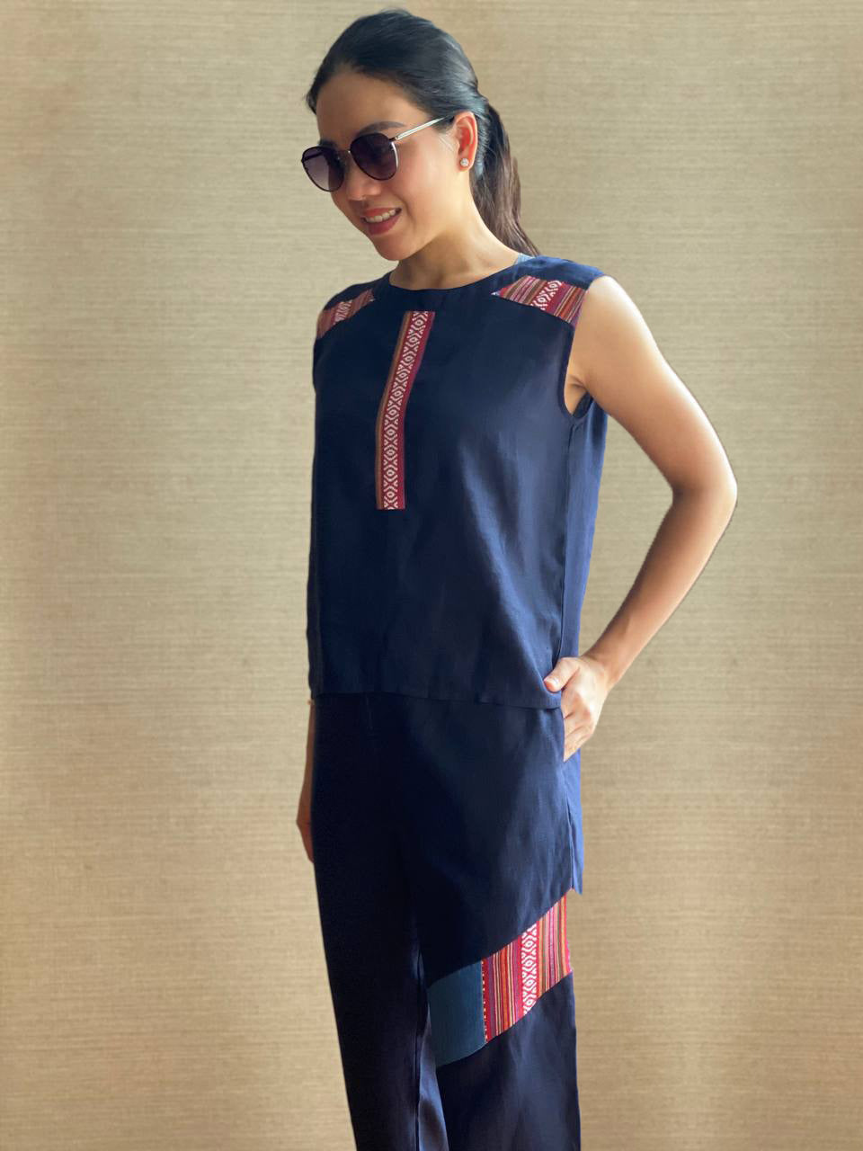 Pippa Ethnic Sleeveless Top