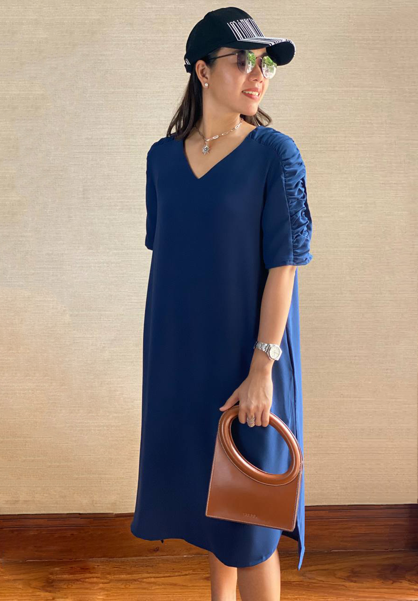 Veronica Shirred Dress