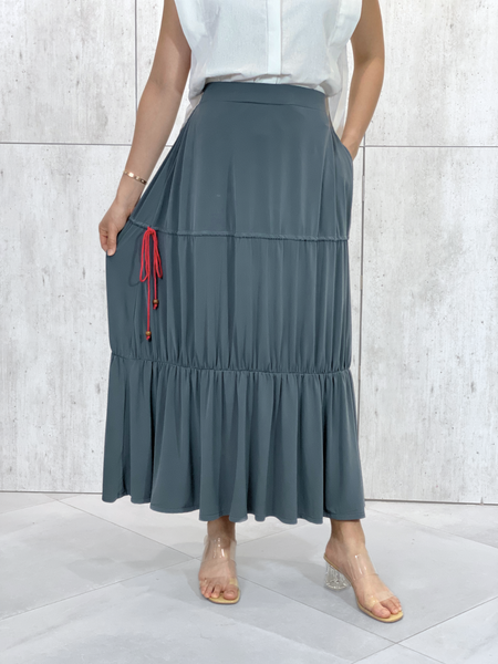Ritz (Plus Size) String Accent Skirt