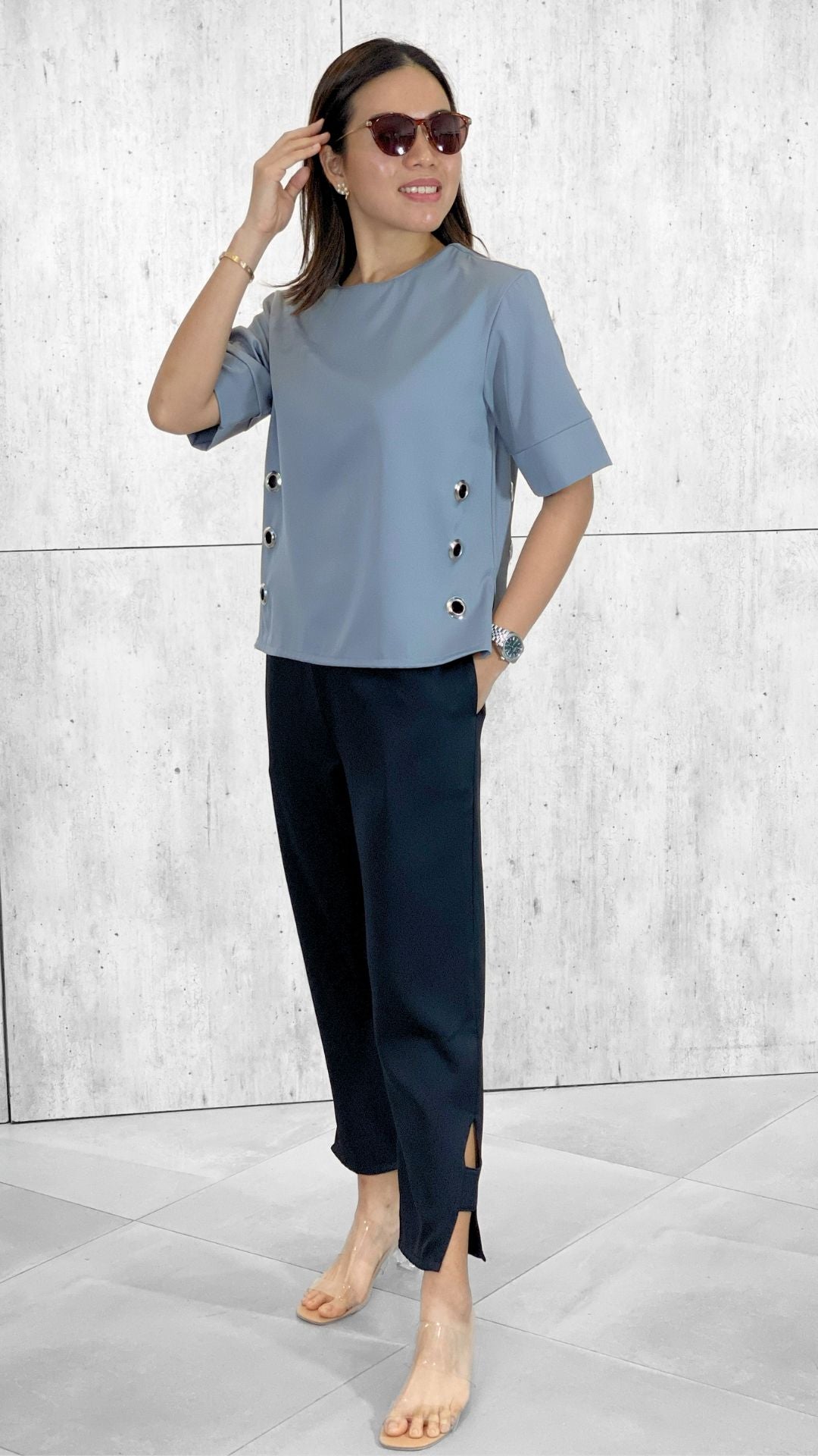 Gwen Inverted V-hem Pants