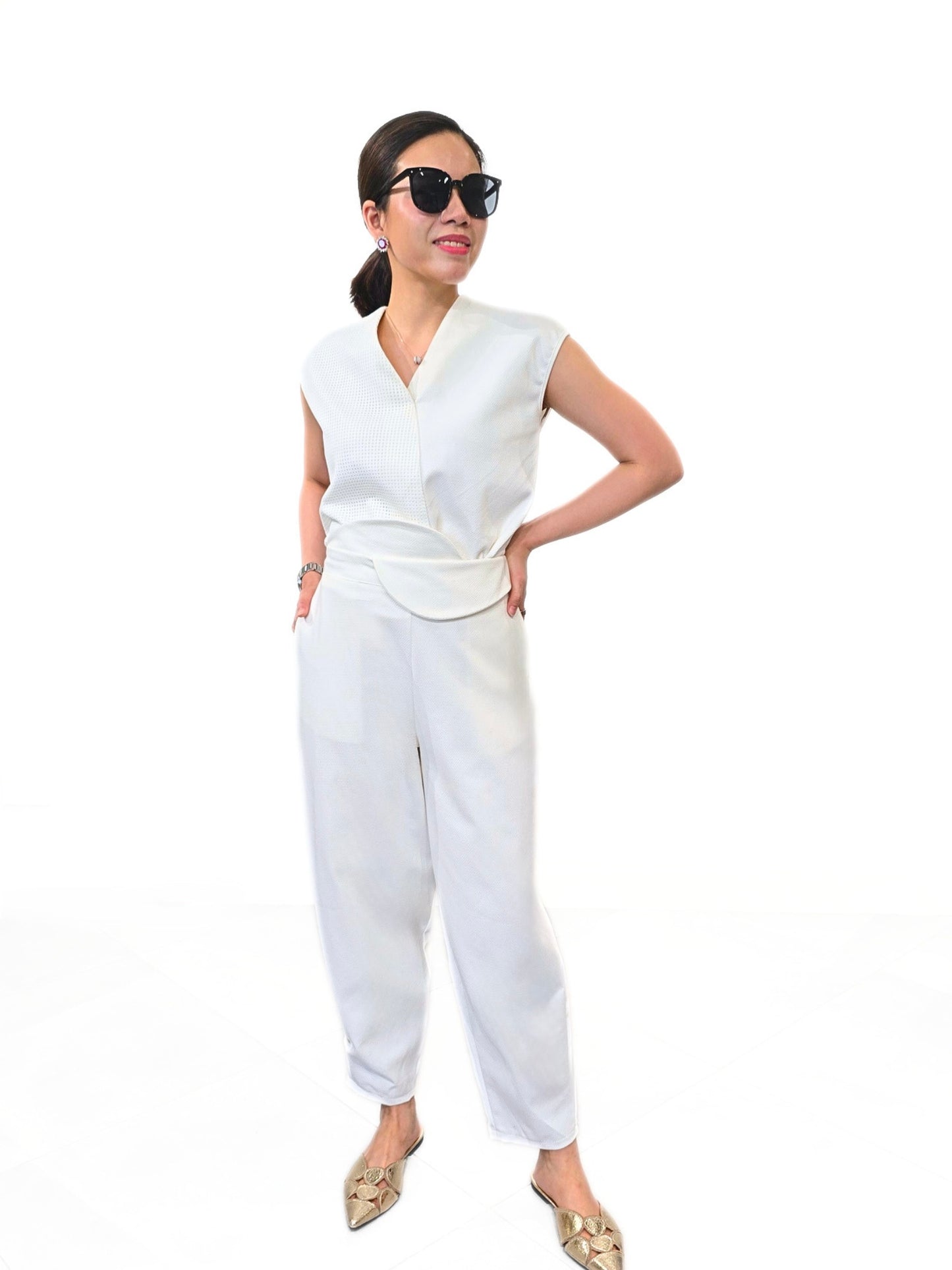 Half Moon Architectural Pants