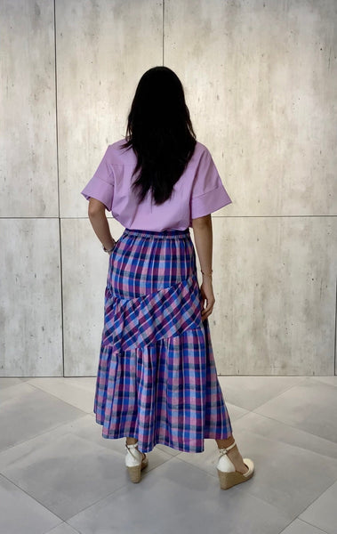 Liana (Plus Size) Tiered Skirt