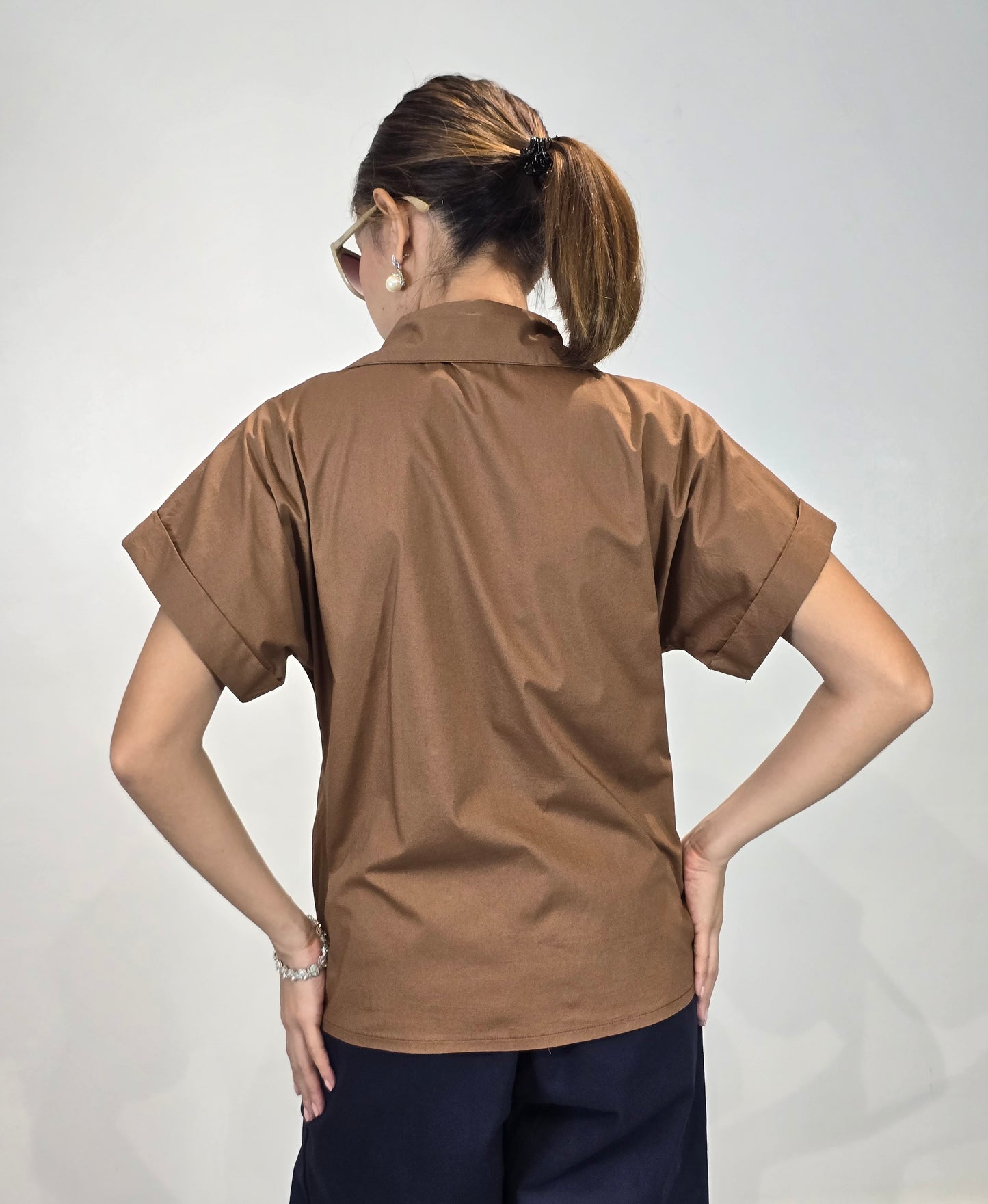 Callie (Plus Size) Polo Top