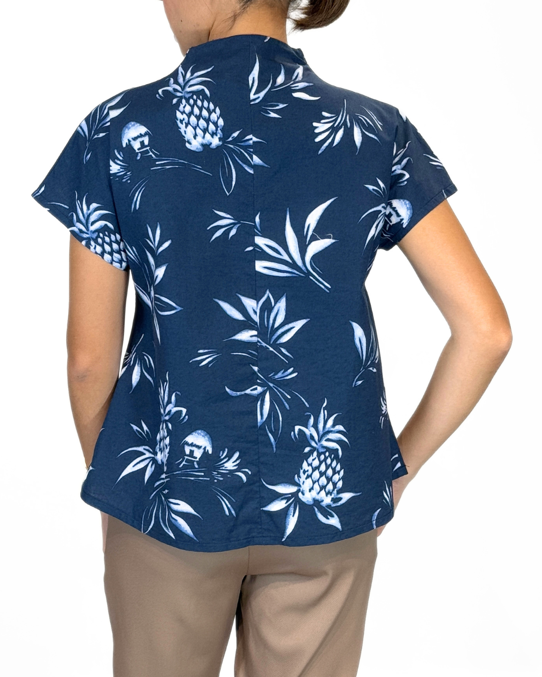 Lara (Plus Size) Zipper Polo Top