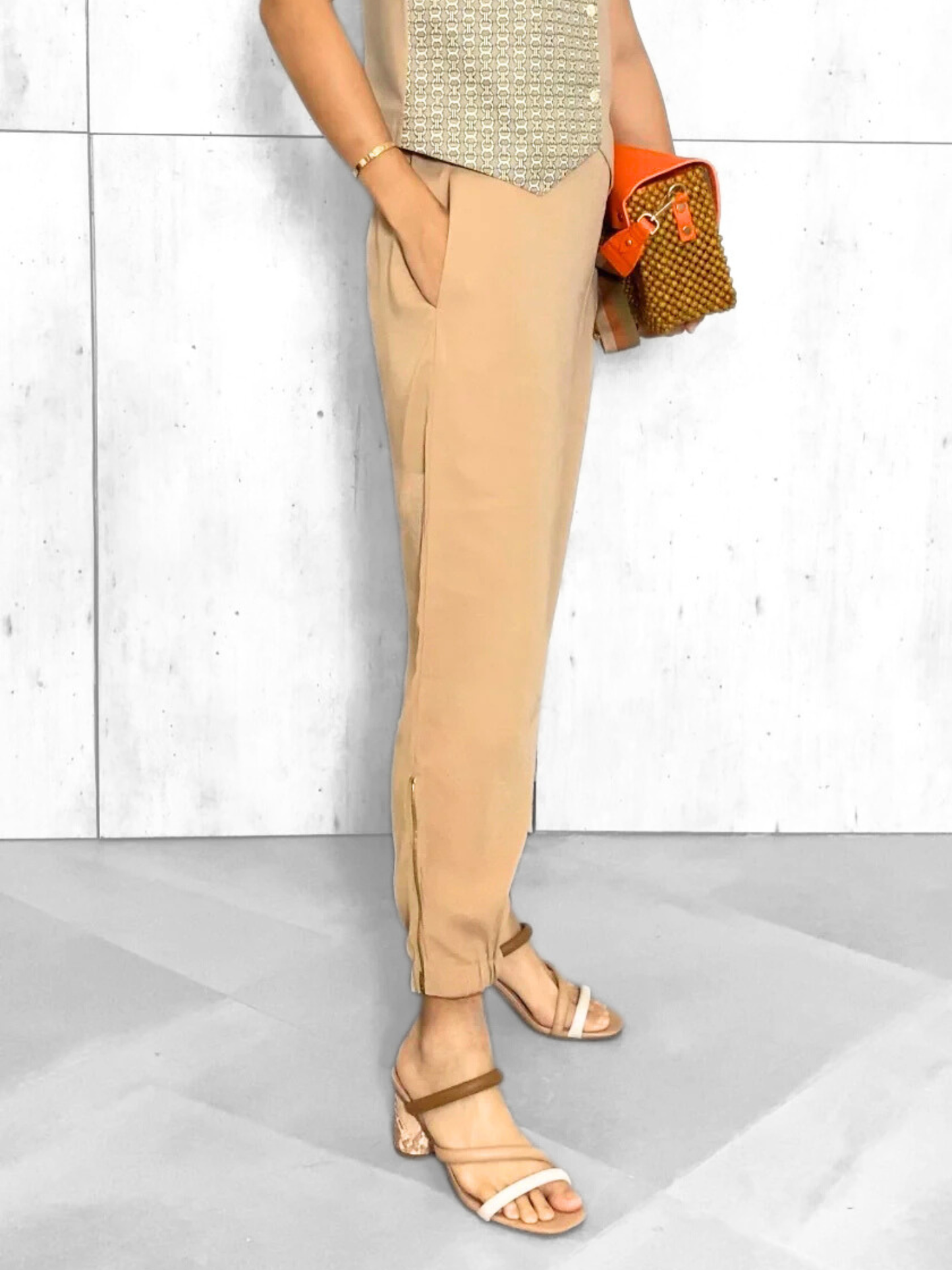 Mikaela Zipper Accent Pants
