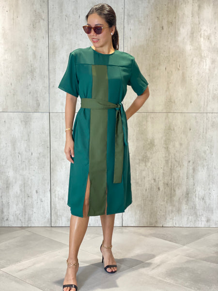 Mitch (Plus Size) Sleeve Dress (Sash Included)
