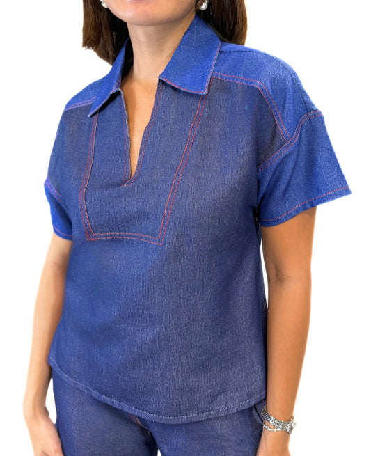 Noya Denim Top