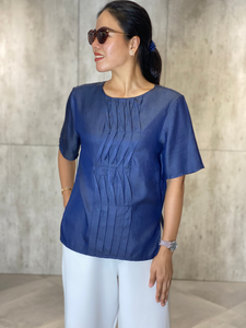 Nelly (Plus Size) Pleated Top