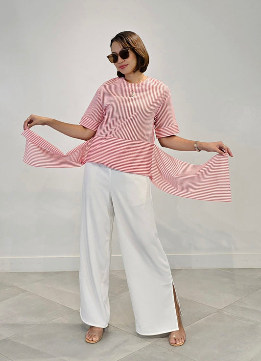 Vanessa (Plus Size) Side Drape Top