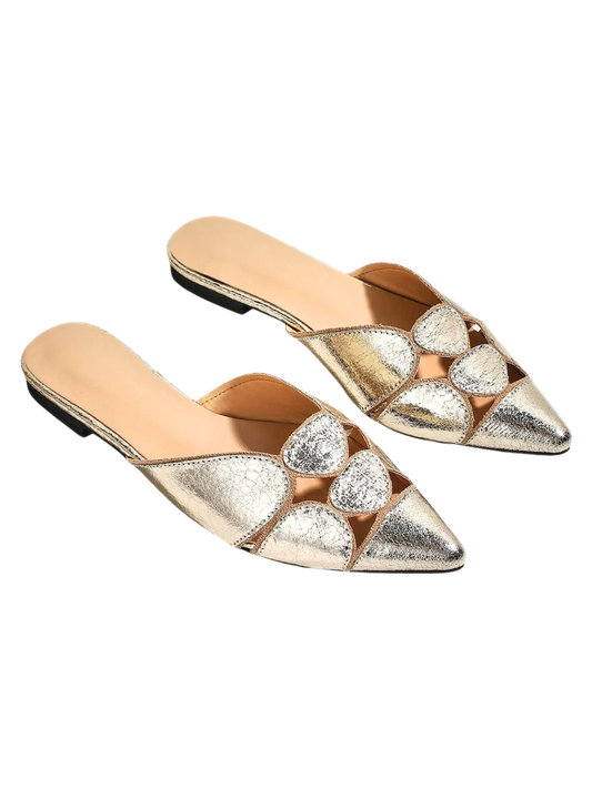 Nerrissa Faux Leather Slides