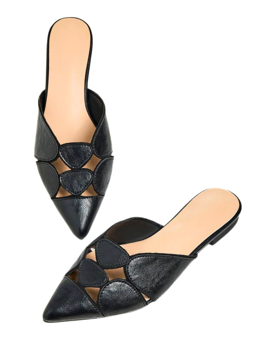 Nerrissa Faux Leather Slides