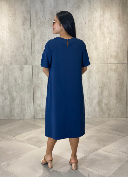Veronica (Plus Size) Shirred Dress