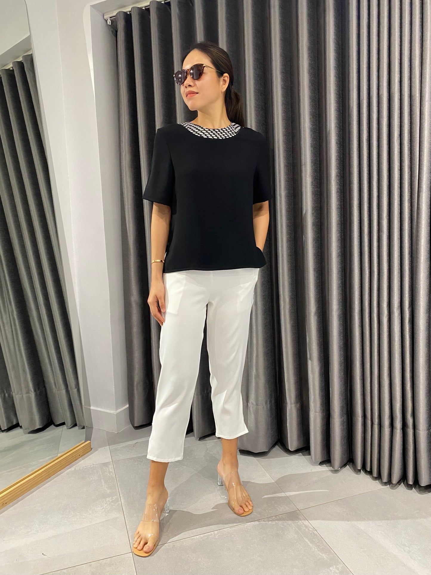 Italia (Plus Size) Faux Knot Top