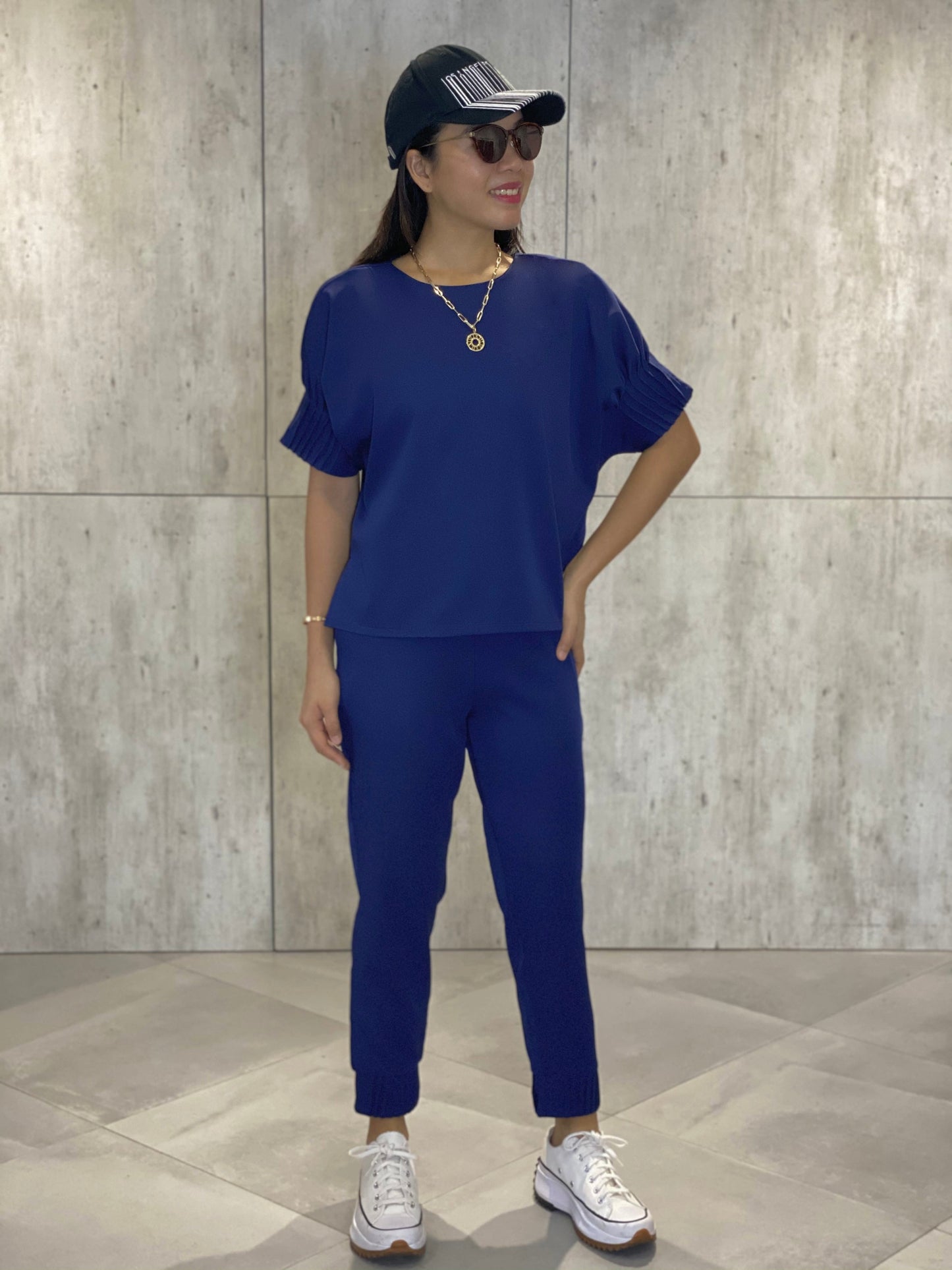 Natalie Pleated Sleeve Top