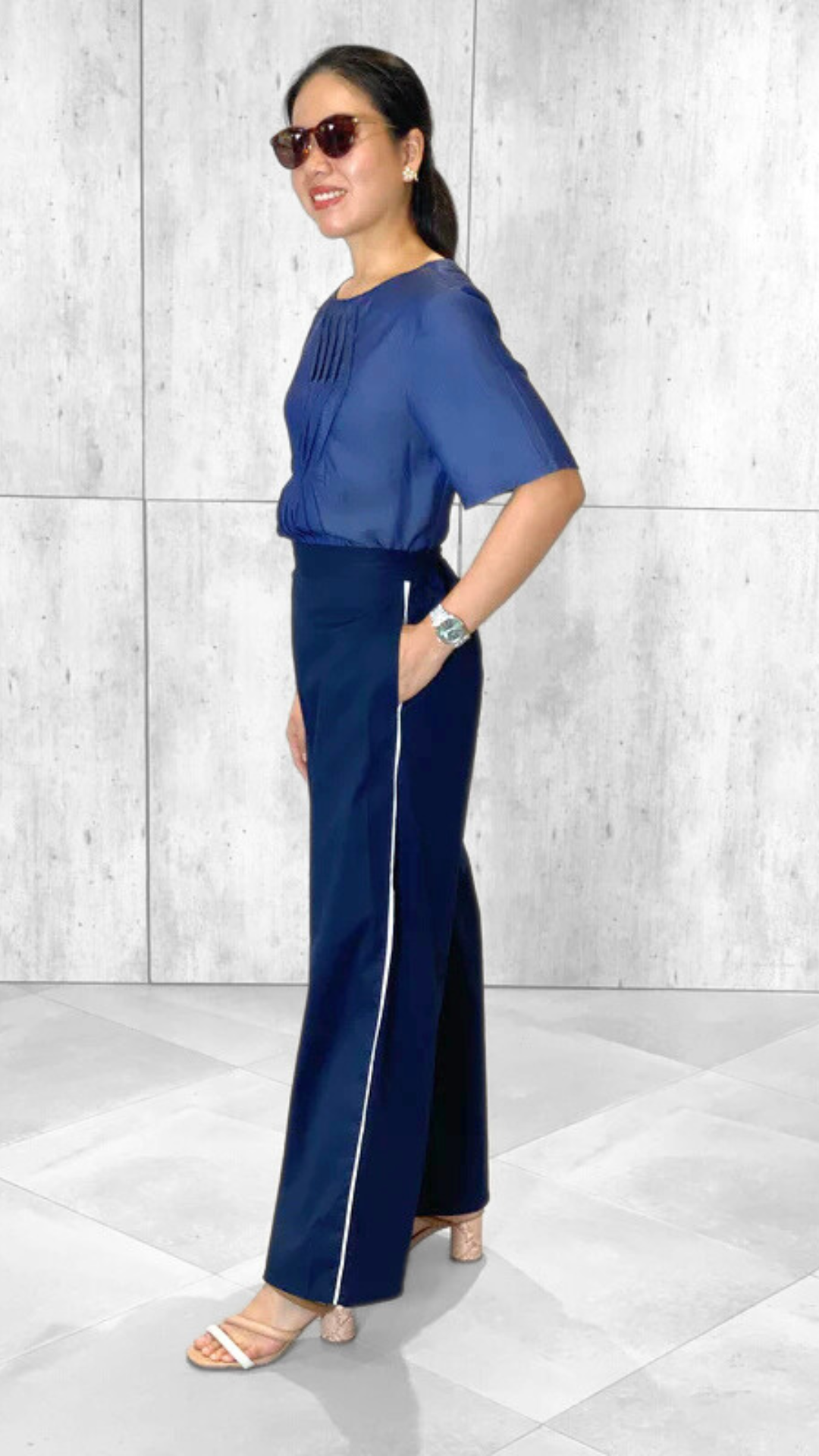 Nelly Pleated Top