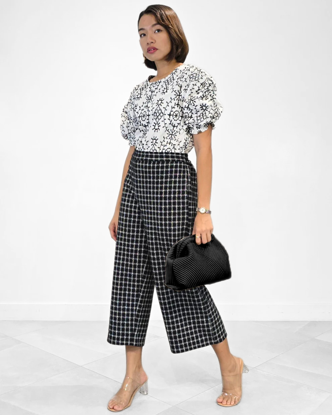 Bella Elasticized Sleeve Top