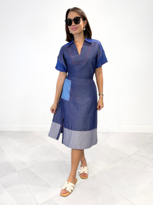 Noya (Plus Size) Denim Skirt Co-ords