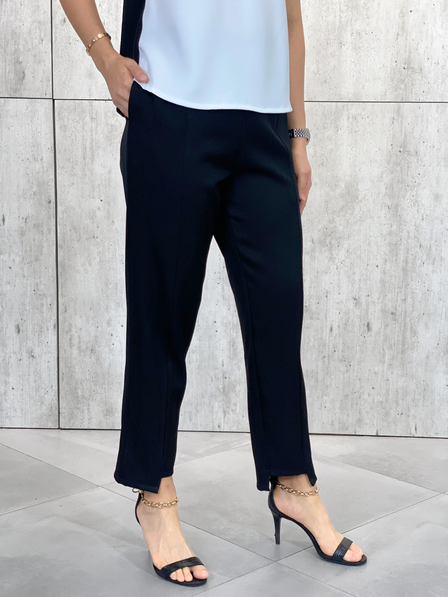 Lima Uneven Hemline Pants