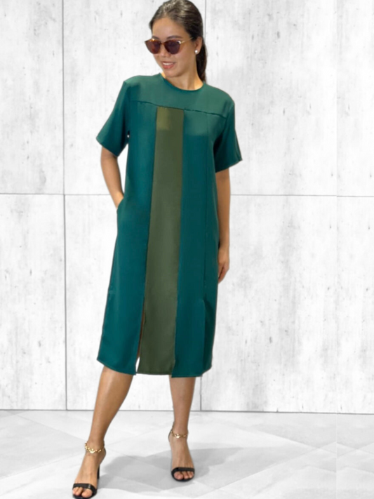 Mitch Sleeve Dress (Sash Included)
