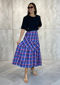 Liana (Plus Size) Tiered Skirt