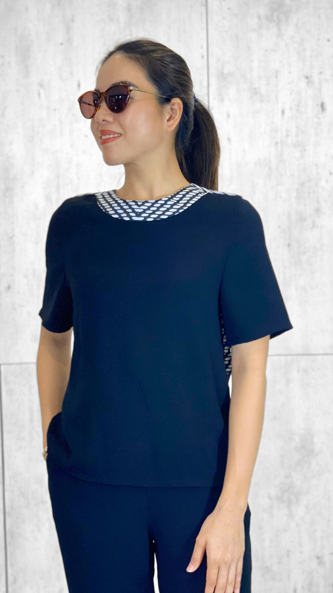 Italia (Plus Size) Faux Knot Top