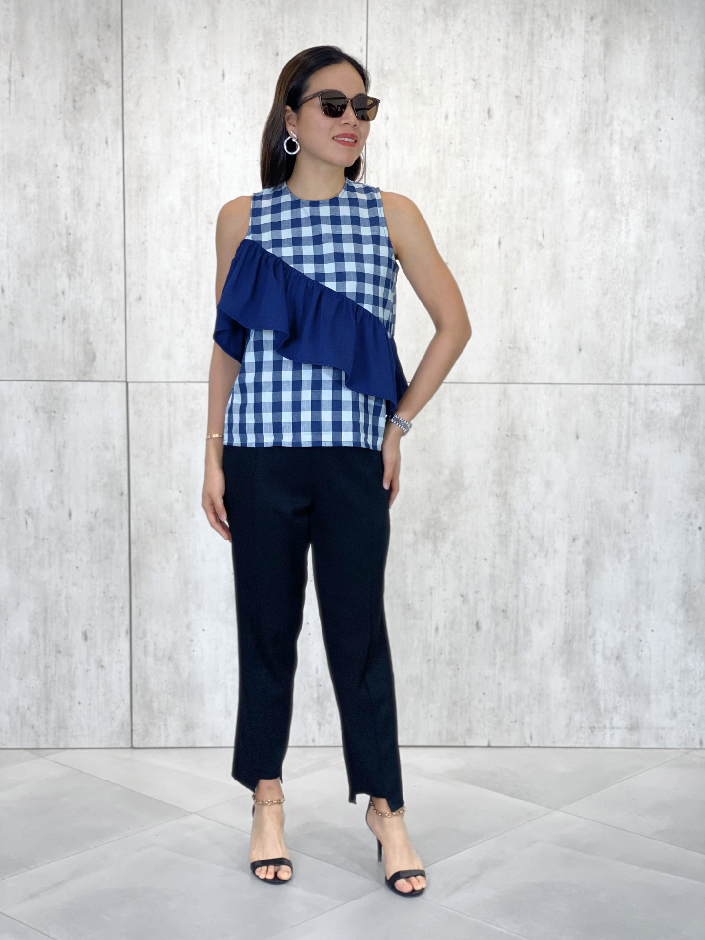 Lima (Plus Size) Uneven Hemline Pants
