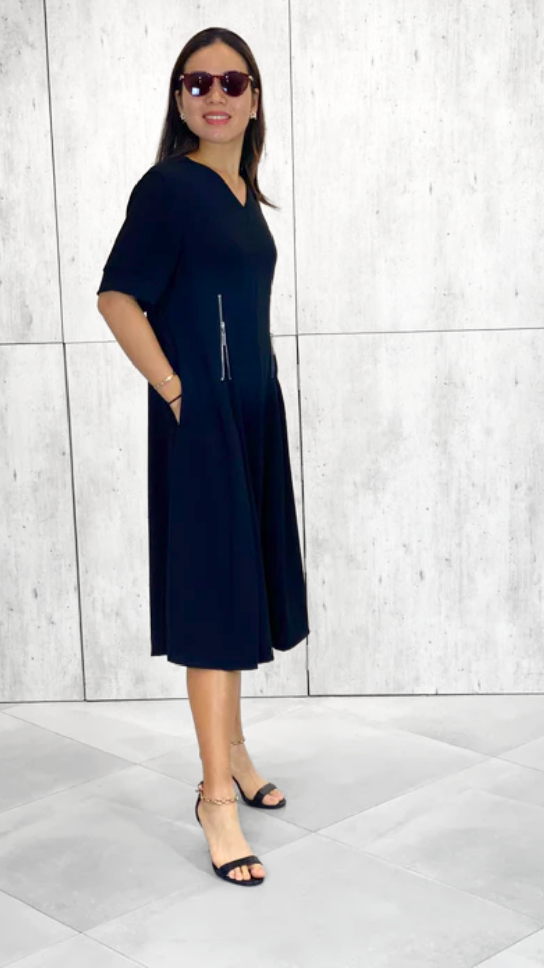 Kristie (Plus Size) Zipper Dress