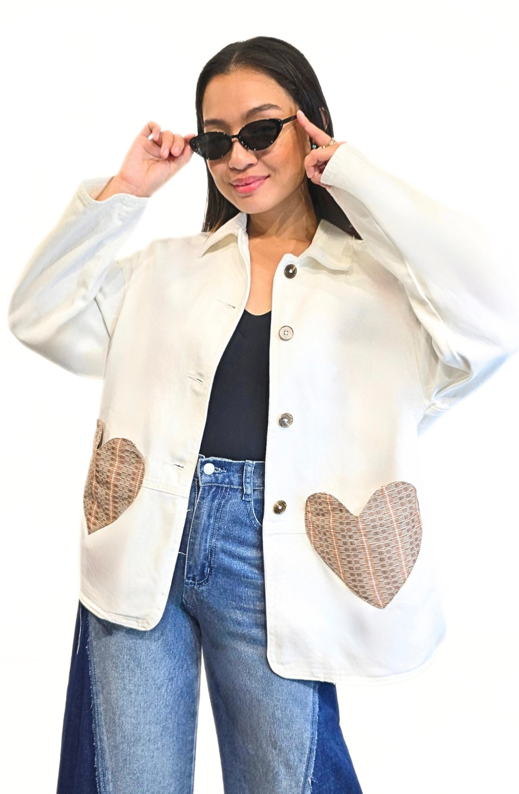 Lucille Ethnic Heart Pocket Jacket