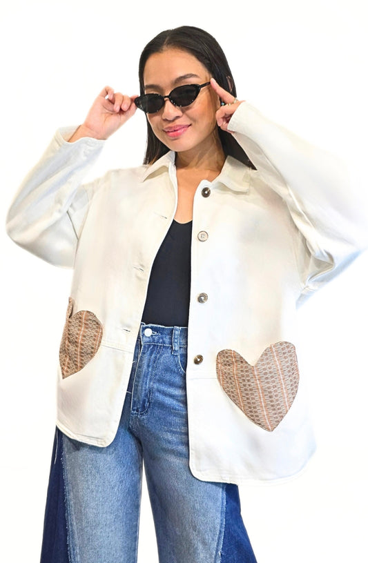 Lucille Ethnic Heart Pocket Jacket