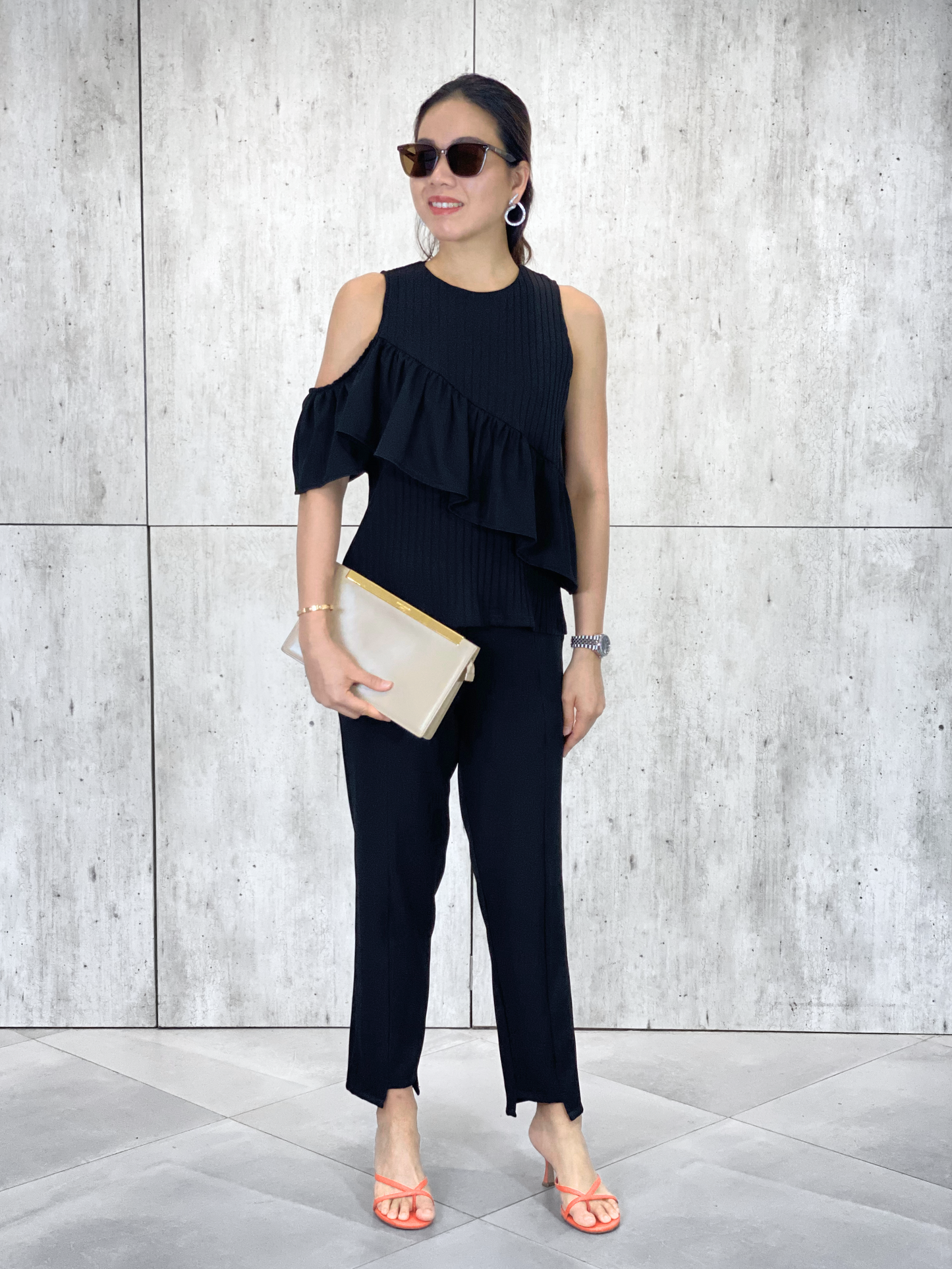 Lima (Plus Size) Uneven Hemline Pants