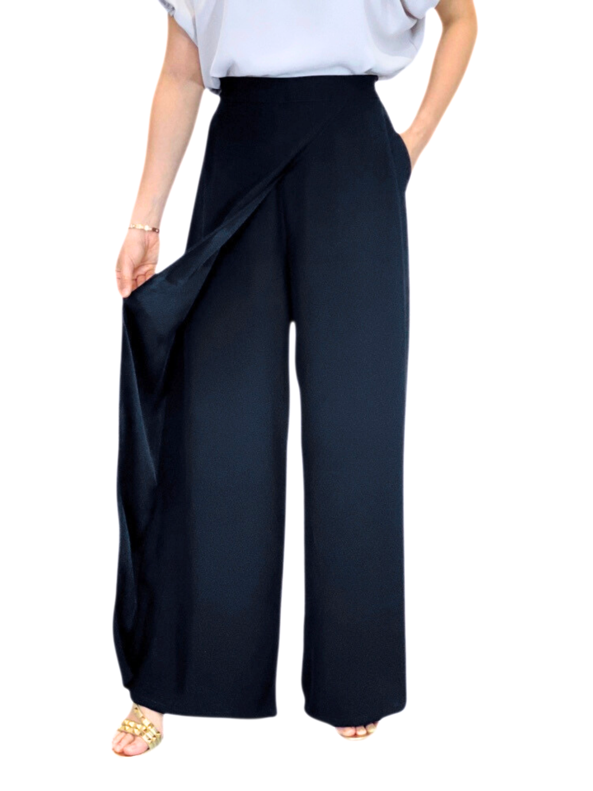 Finley (Plus Size) Overlap Accent Pants
