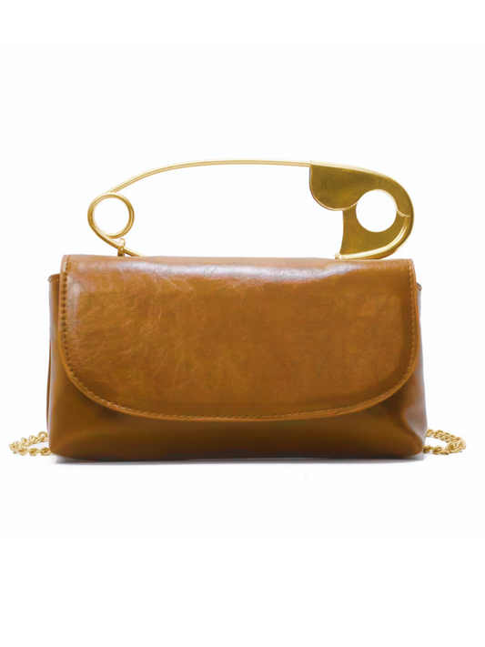 Freya Safety Pin Clutch (with sling strap)
