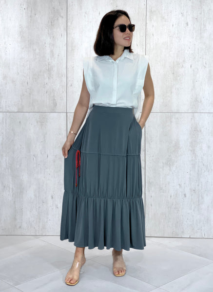 Ritz (Plus Size) String Accent Skirt