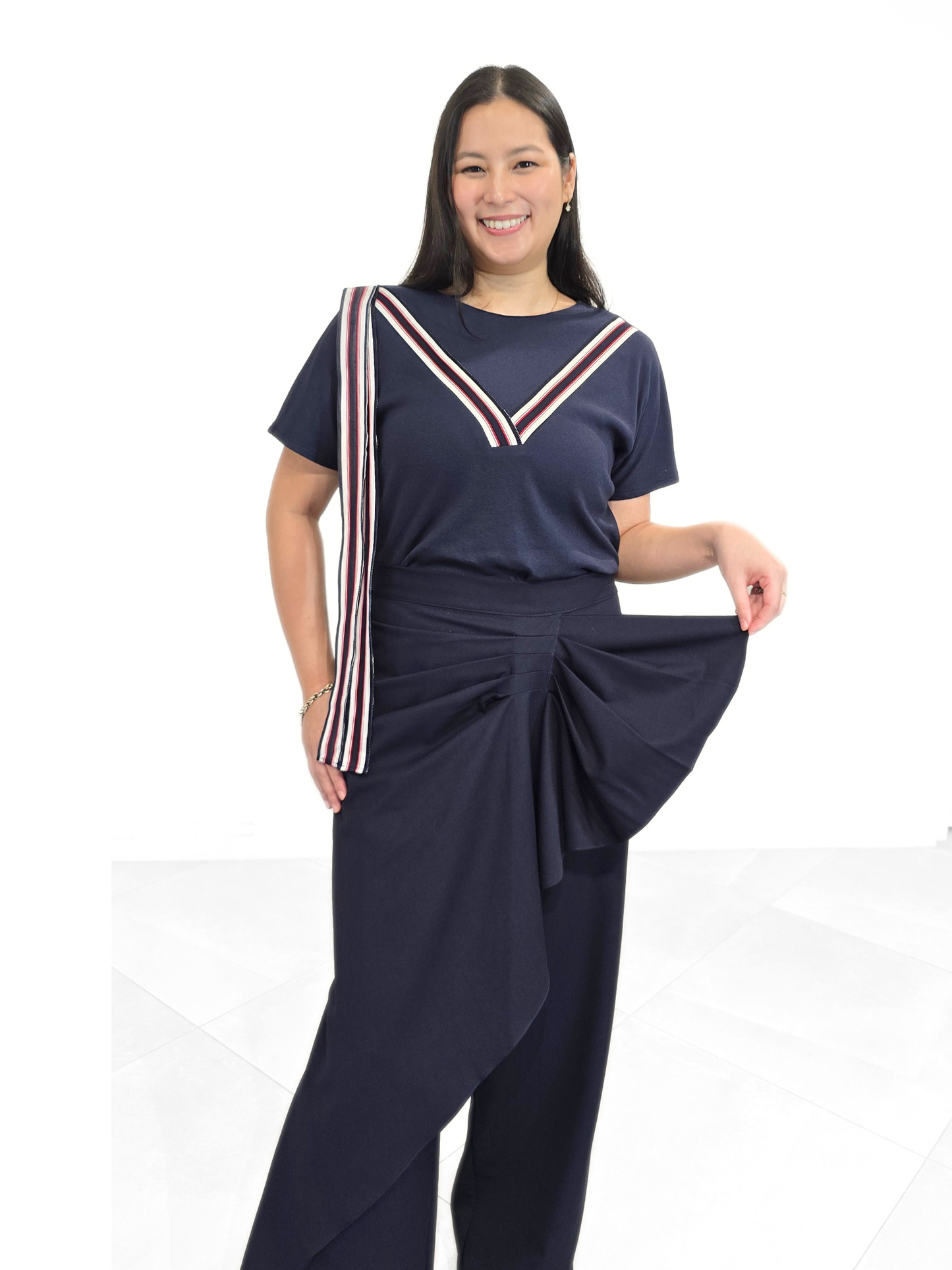 Natalia Varsity Stripes Top