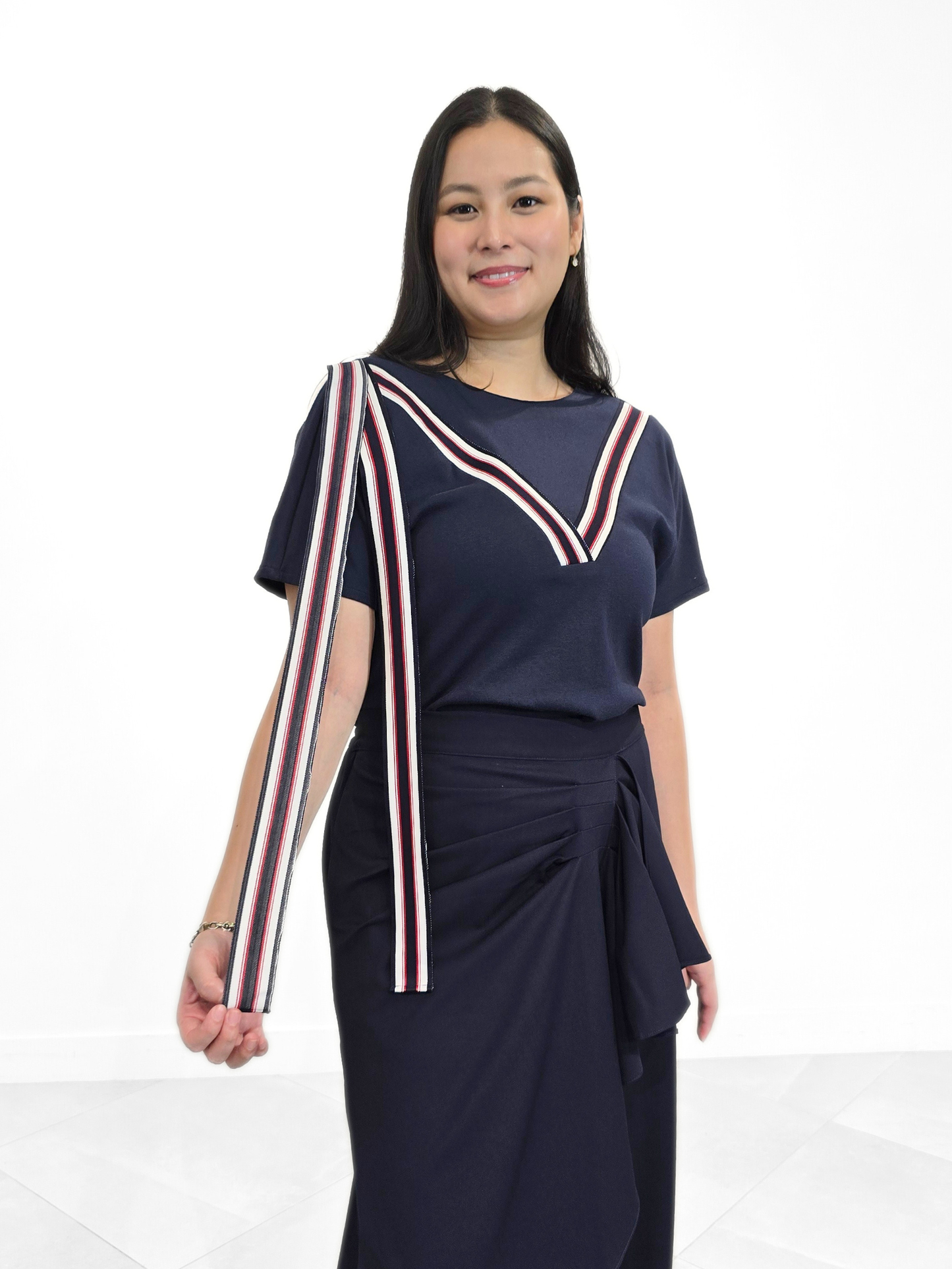 Natalia Varsity Stripes Top