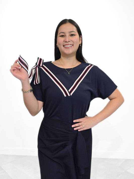 Natalia Varsity Stripes Top