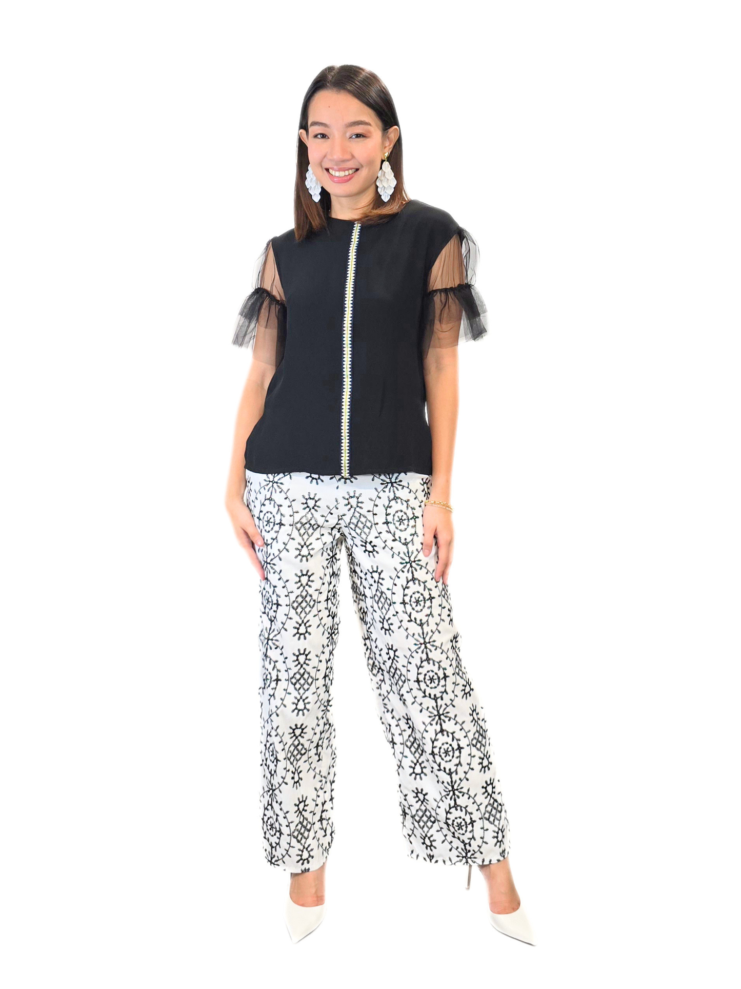 Aurora (Plus Size) Ethnic Sleeve Top