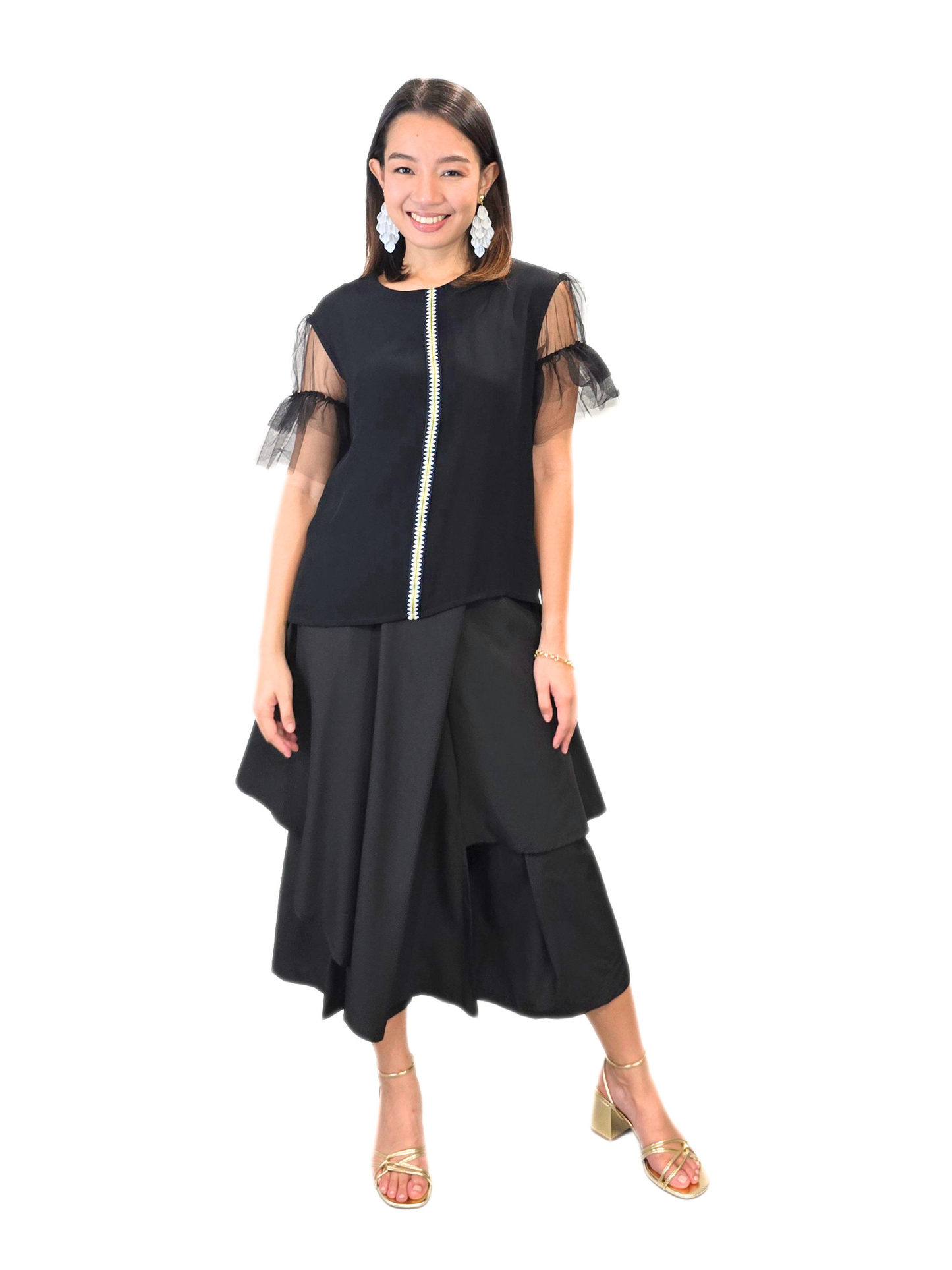 Aurora (Plus Size) Ethnic Sleeve Top