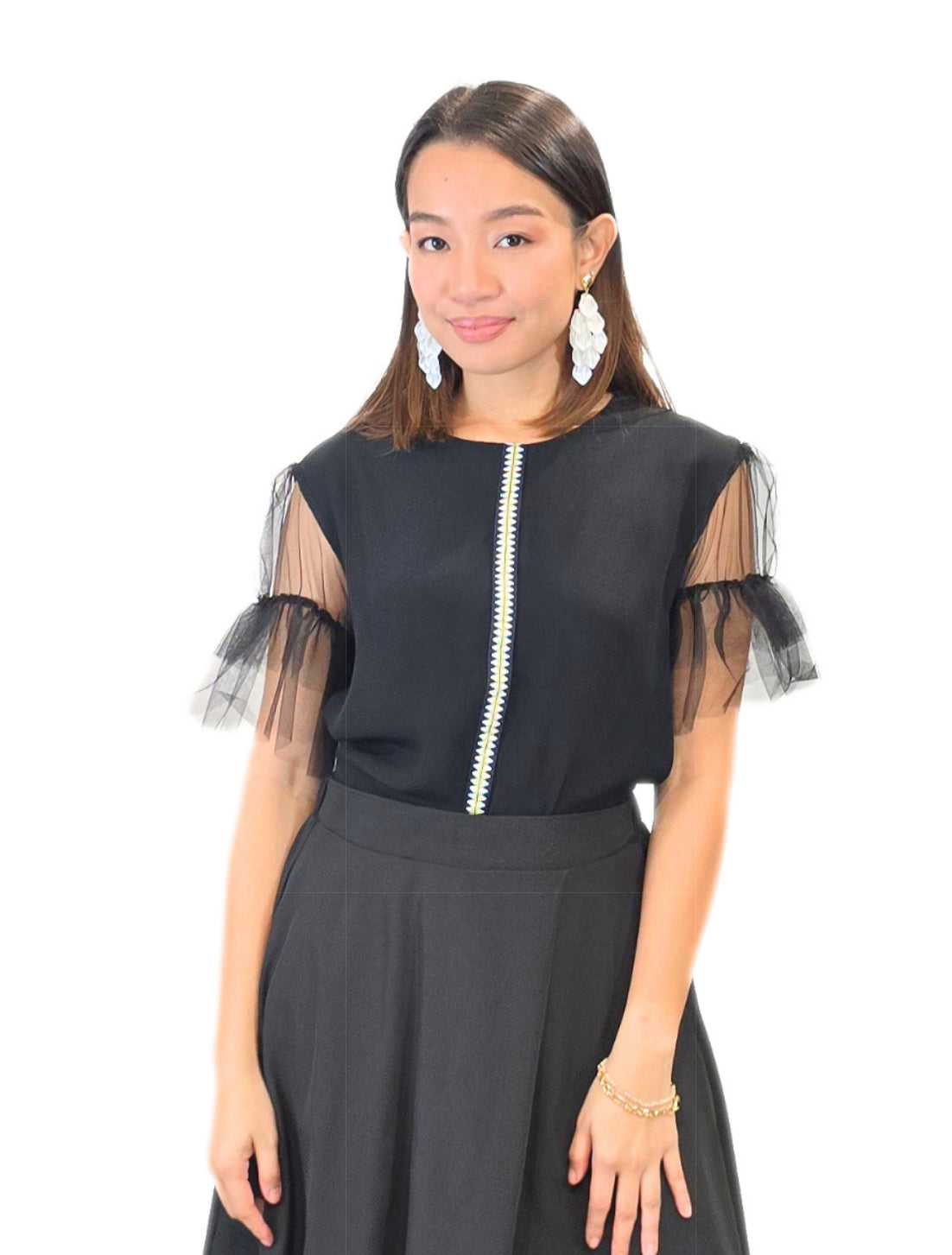 Aurora (Plus Size) Ethnic Sleeve Top